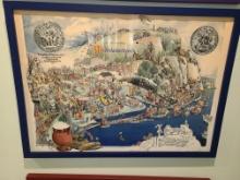 Norway Artwork Pieces - framed -29 x 21 in