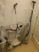 Jiffy Clothes Streamer, Ironing Boards and cart
