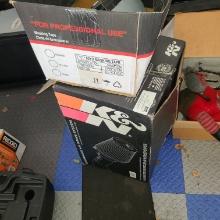 K and N Performance Air Intake System and car stereo with speakers