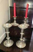Silver Toned Candle holders