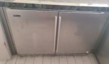 Perlick 2 door stainless steel undercounter refrigerator