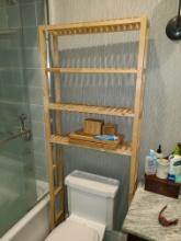 Wood Bathroom towel rack and more