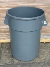 44Qt Gray Refuse Heavy Duty plastic garbage cans