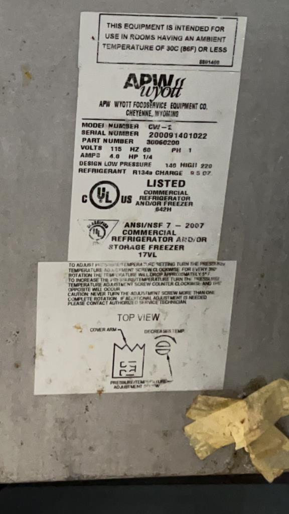28 x 33 drop in cold refrigeration unit