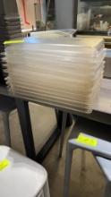 10 full-size Cambro food storage containers