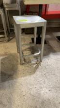 16 counter height barstools brushed aluminum
