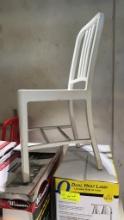 8 metal outdoor chairs assorted colors red silver
