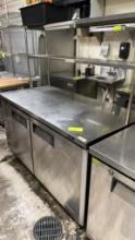 60 inch turbo air under counter freezer with