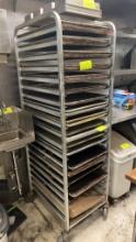 Rolling aluminum Bakery rack