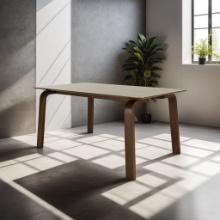 BRAND NEW ORIGINAL PACKAGING INDOOR 63" TABLE WALNUT COLOR