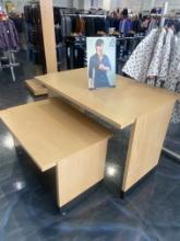 Store fixture nested display table 