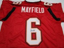Baker Mayfield of the Tampa Bay Buccaneers signed autographed football jersey PAAS COA 788