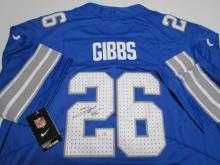 Jahmyr Gibbs of the Detroit Lions signed autographed football jersey PAAS COA 410