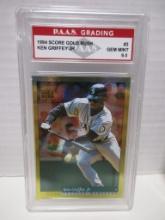Ken Griffey Jr Mariners 1994 Score Gold Rush #3 graded PAAS Gem Mint 9.5