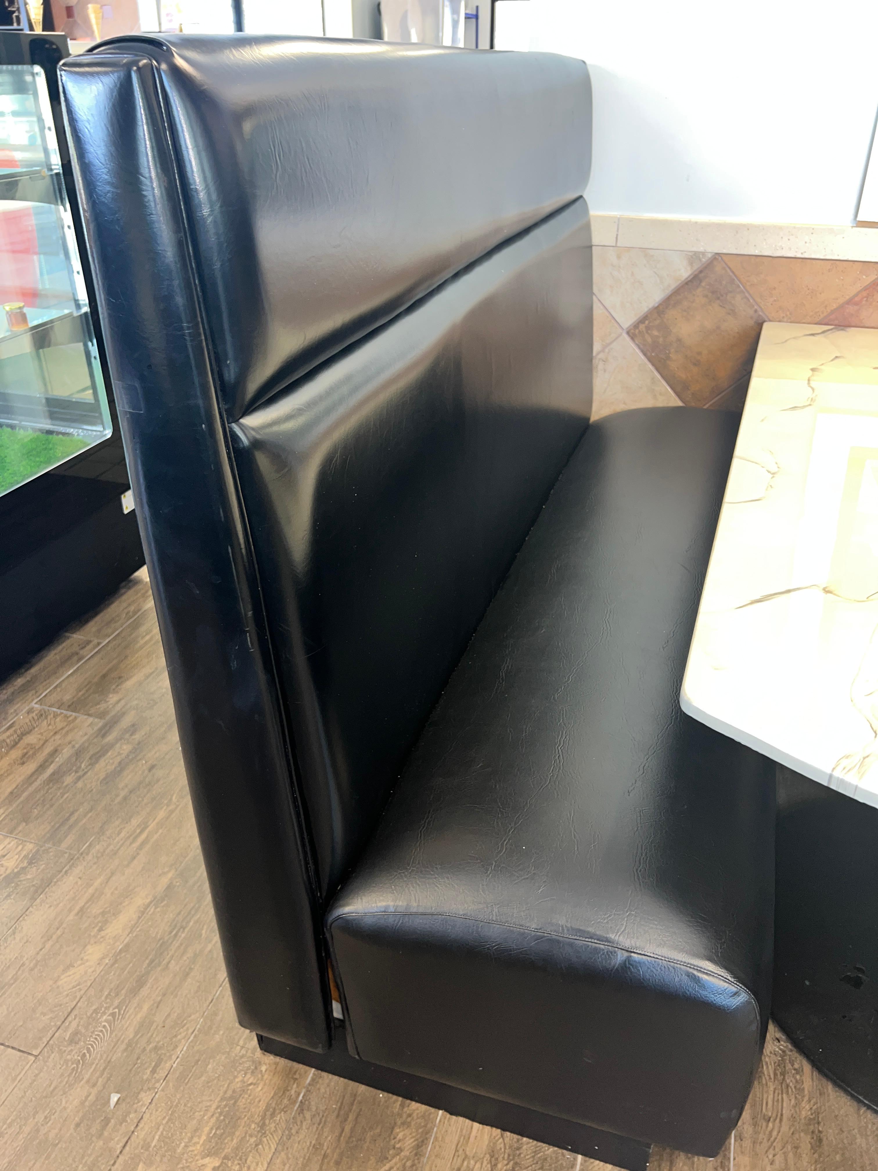 54" Single Leather Booths