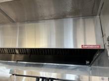 13' Captivaire S/S Hood with Ansul Fire Suppression System and S/S Wall