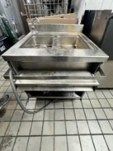 Two Hole Electric Steam Table (as is)