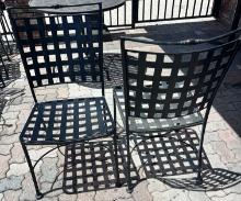 Double Ladder Back Metal Chairs (some may need refurbishing)