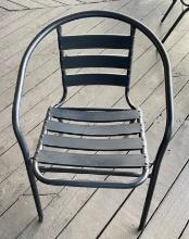 Black Outdoor aluminum chairs