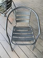 Black Outdoor aluminum chairs