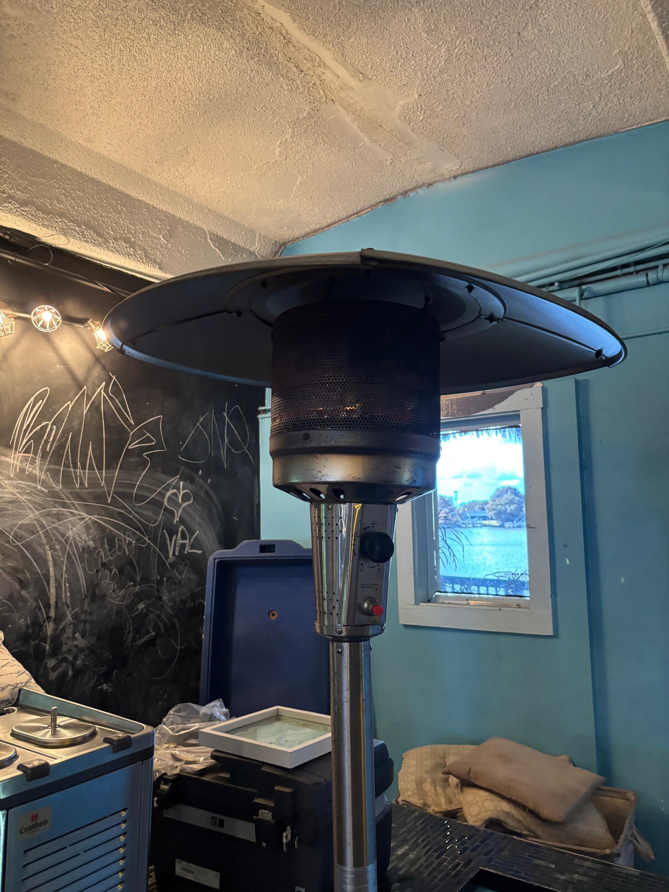 4 floor model out door heaters, very good condition.