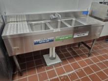 5' S/S Three Compartment Sink