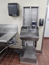 Wall Mount S/S Hand Sink with Soap and Paper Towel Dispenser