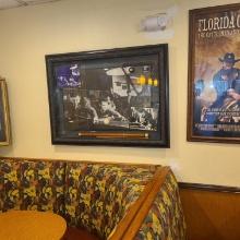 The Hustler - Paul Newman and Jackie Gleason - Framed Shadowbox Photos and pool stick - 36 x 48 in