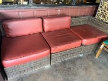 Settee 84in - missing cushion and AS IS