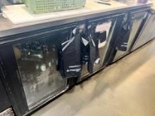 3 Glass Door Reach in S/Cooler by True -90 in Length