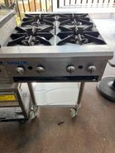 Royal Countertop Four Burner Stove on S/S Equipment Stand