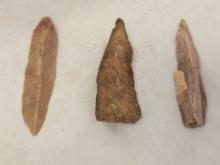 France - Chert Spear Head & Chert Knife Blade