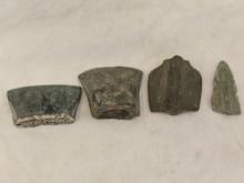 1,000 B.C. Battlefield in the Pyrenees - Bronze Broken Pieces - Spear Head, Javelin Tip, Ax Heads