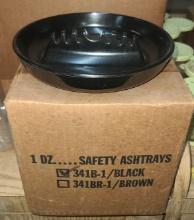 Black Safety Ashtrays - New
