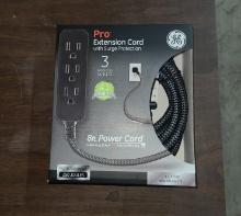 GE Pro extension cord with surge protection - new - 8ft Cord