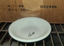 5 3/8 in. Fruit bowl, white