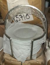 Metal plate holder with 12 plates