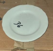 Rimmed plate, white