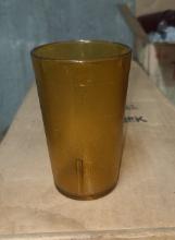 Amber Plastic Tumbler glasses