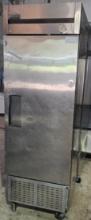 True TS-23 one-section all-stainless solid door reach-in refrigerator
