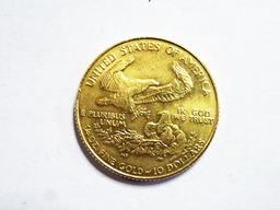 UNITED STATES OF AMERICA $10 GOLD COIN, 1/4 OZ. FINE GOLD