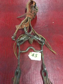 NRS SILVER MOUNTED BIT & LEATHER BRIDLE