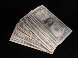 (20) CIRCULATED $1 1957 SILVER CERTIFICATES