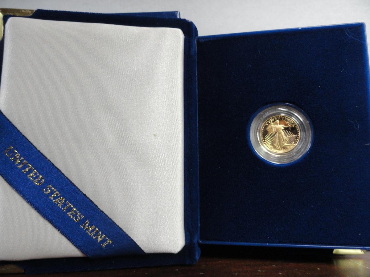 1988 ONE-TENTH OUNCE FIVE DOLLAR GOLD PROOF COIN