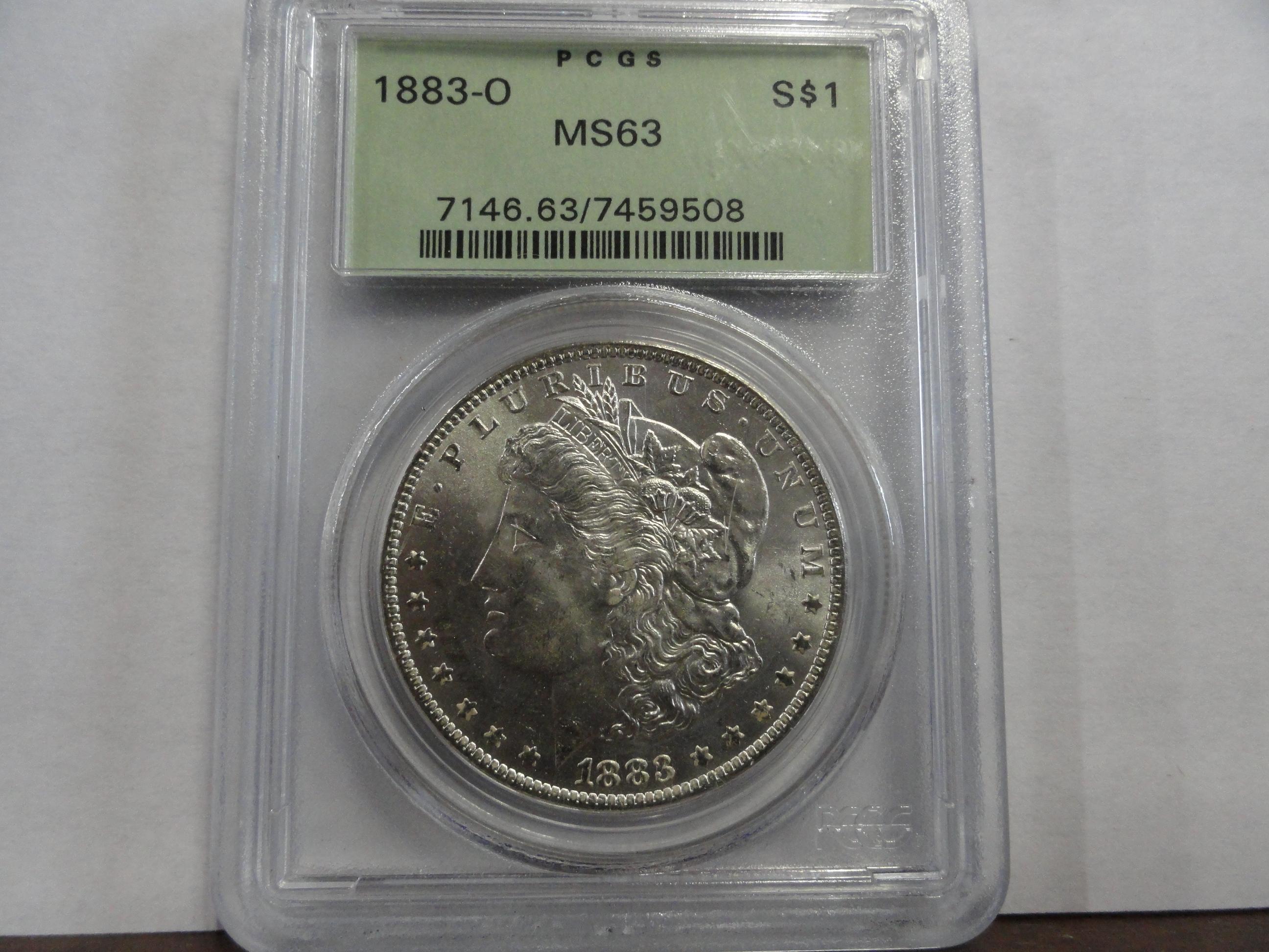 PCGS GRADED MS63 1883-O MORGAN SILVER DOLLAR