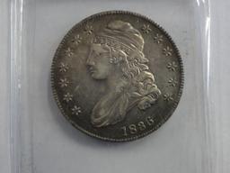 1836 CAPPED BUST 50¢ SILVER COIN