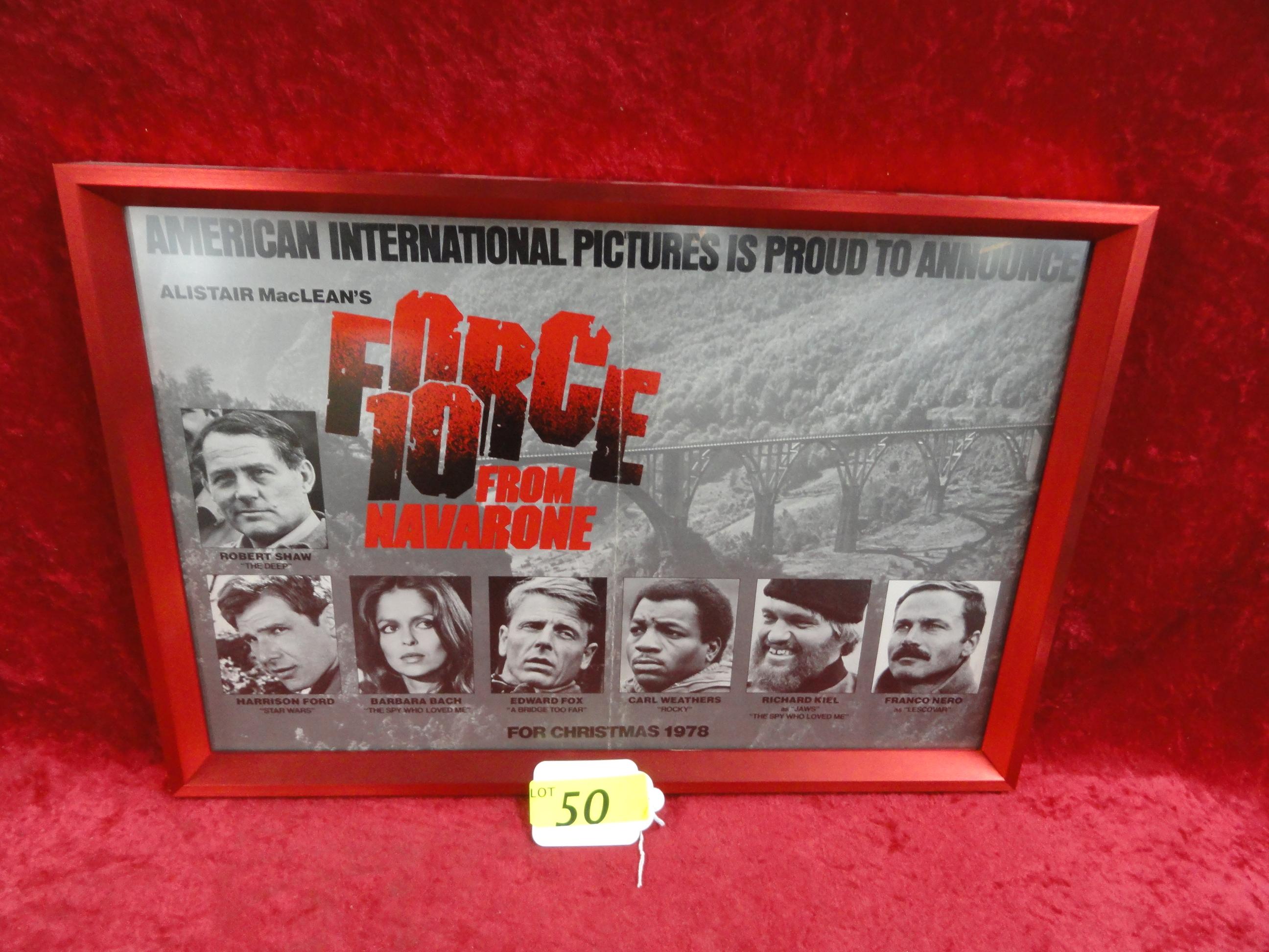 VINTAGE MOVIE POSTER: "FORCE 10 FROM NAVARONE" 1978