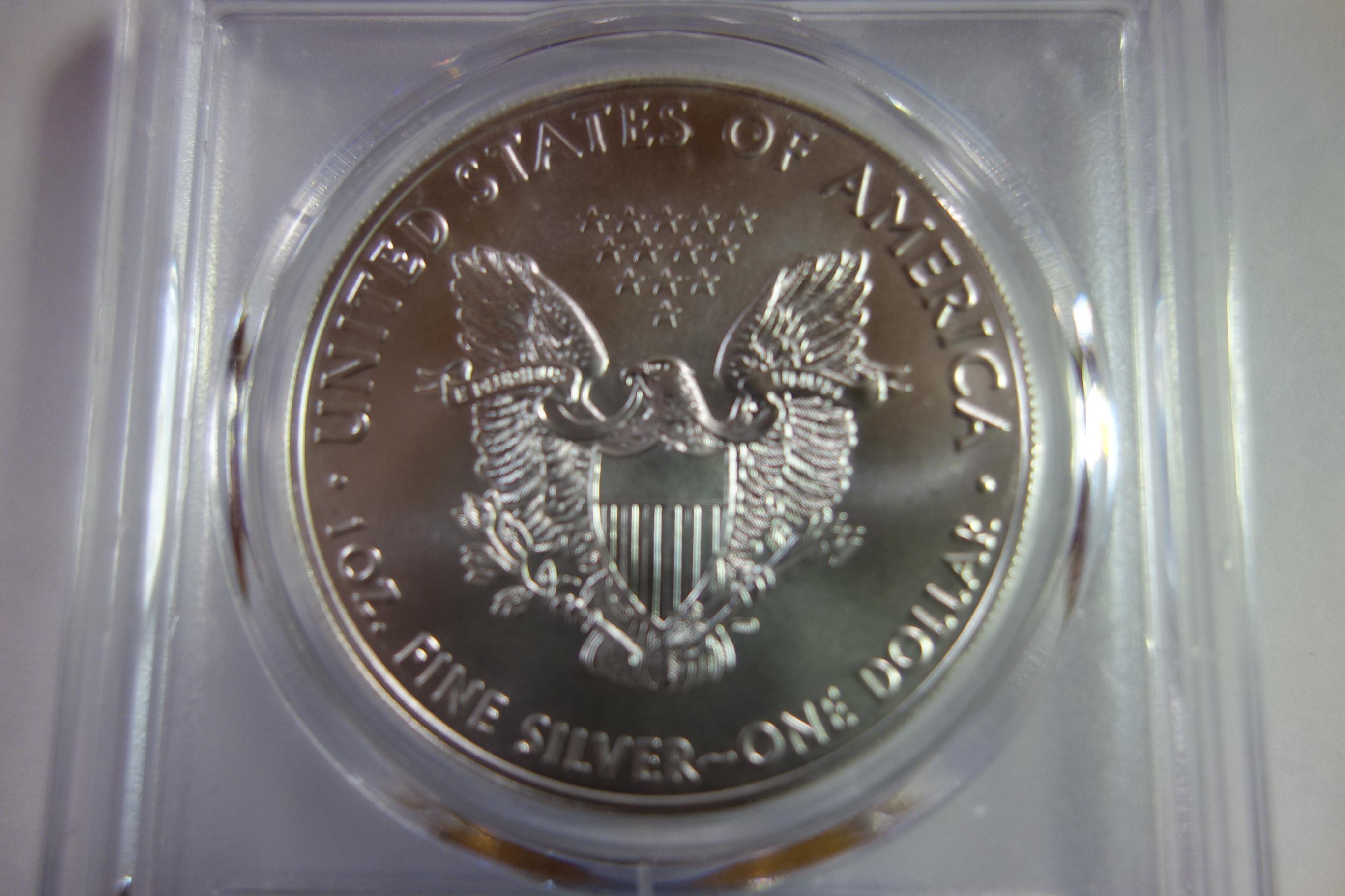 PCGS GRADED MS70 2021 FIRST STRIKE SILVER EAGLE TYPE 1