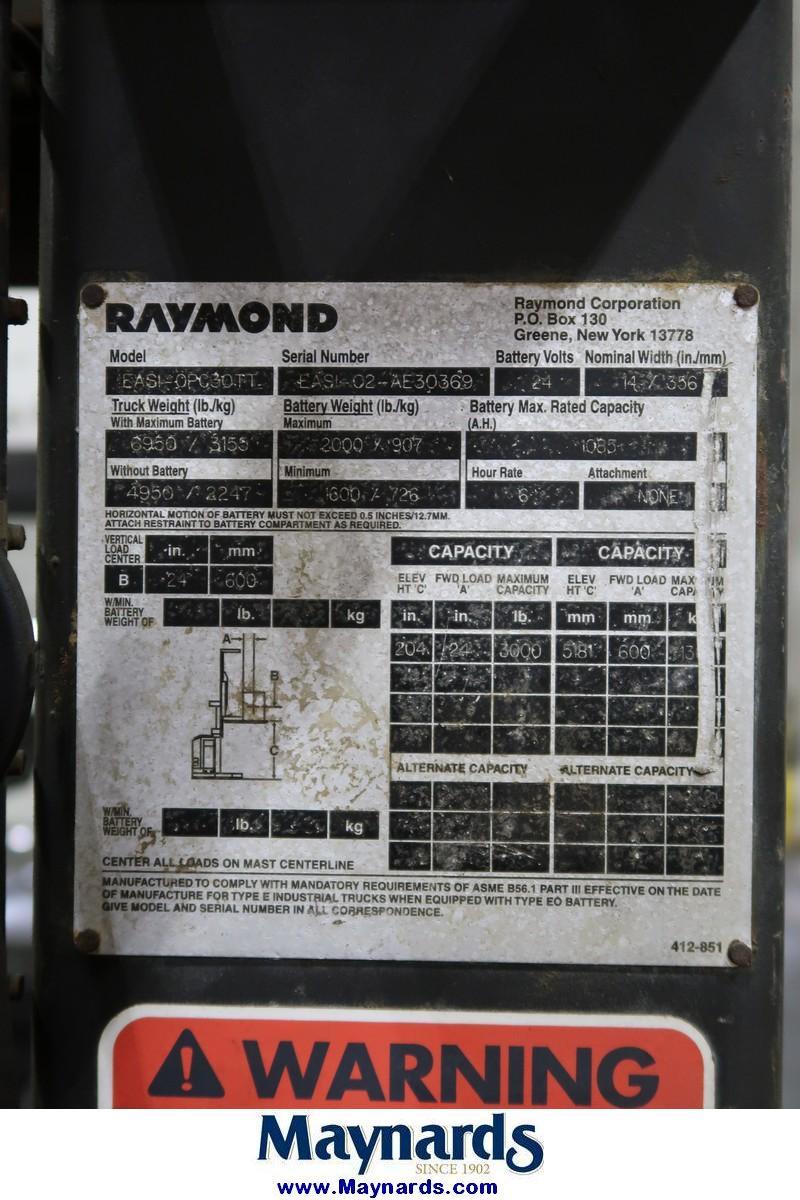 Raymond EASI-OPC30TT 3,000 Lb. Capacity 24V Electric Order Picker