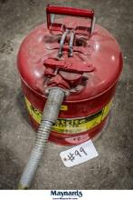 JUSTRITE H-1851R SAFETY GAS CAN